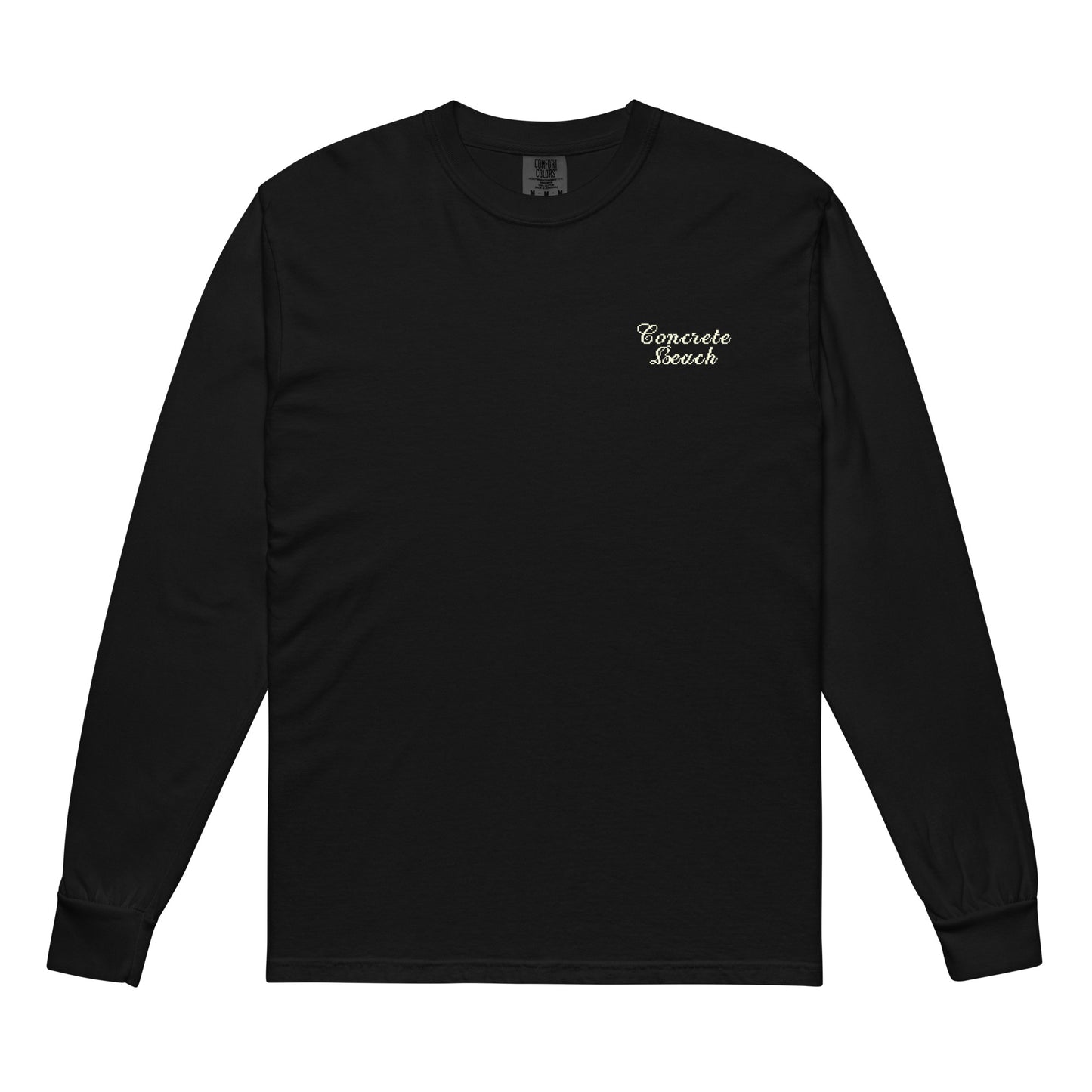 Garment-dyed heavyweight long-sleeve shirt